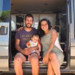 Viajando en furgoneta con el pequeño Gari, Costa Alentejana, Portugal. Foto: Gari Azcona
